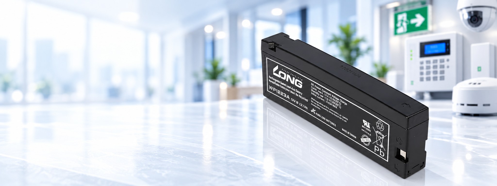 Kung Long WP1223A 12 volt 2100 mAh AGM akü masaüstü kampanyası