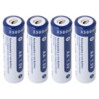 4x AA 1,5V 3300mWh typisch 2000mAh Lithium Ionen A