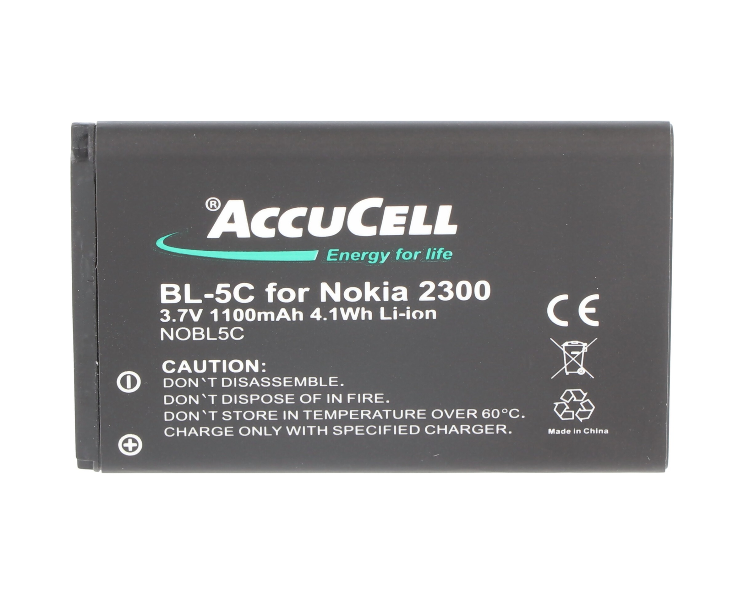 Nokia 6230i, Bl-5c, 1000mah İçin Uygun Accucell Batarya
