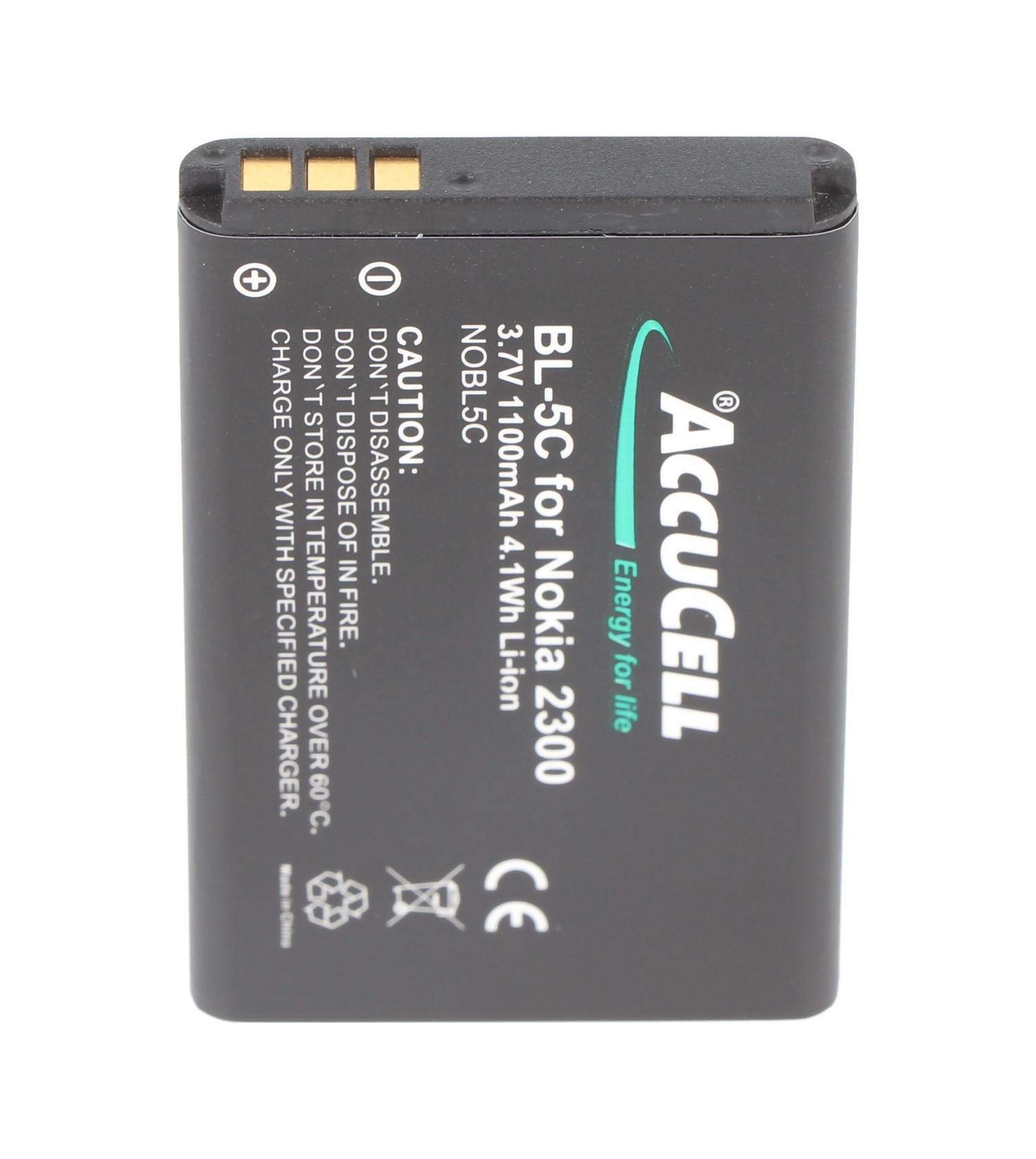 Nokia N91, Bl-5c, 1000mah İçin Uygun Accucell Batarya