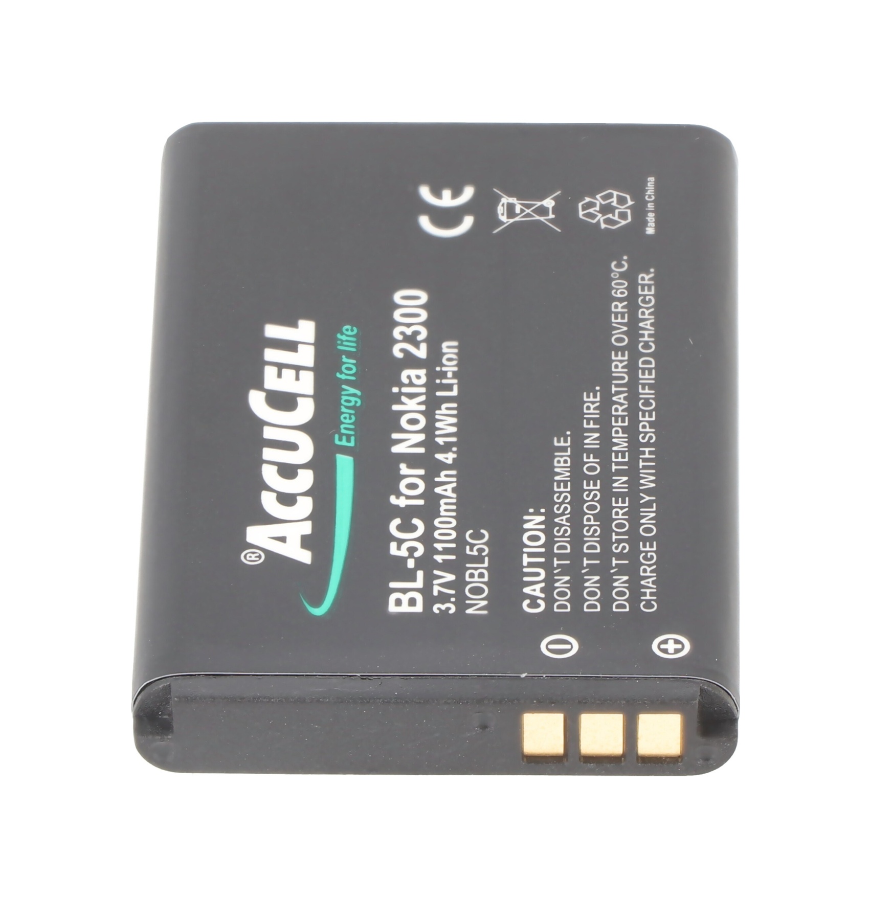 Nokia E50, Bl-5c, 1000mah İçin Uygun Accucell Batarya