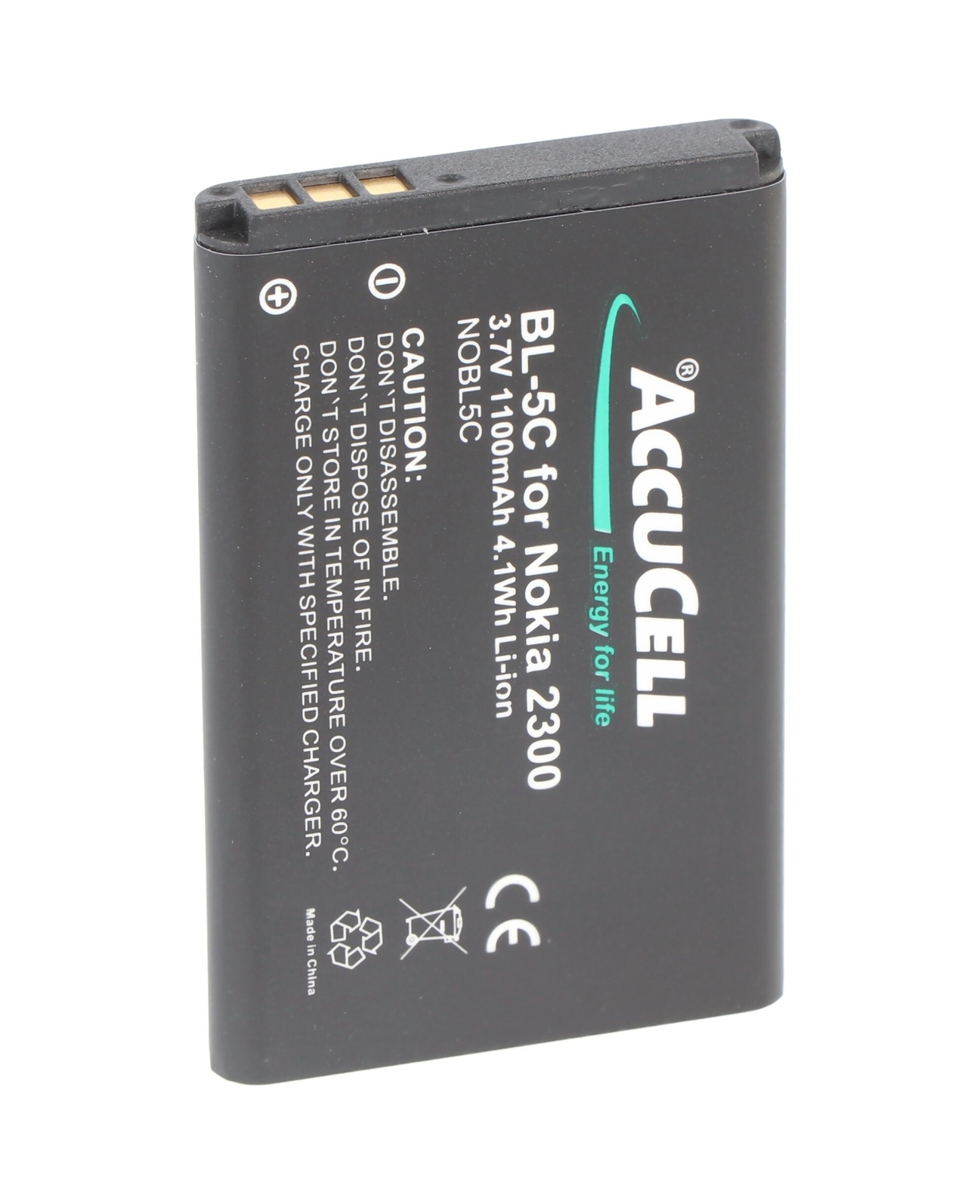 Nokia 6600, Bl-5c, 750mah İçin Uygun Accucell Batarya