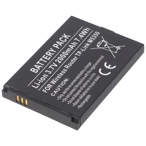 Kablosuz yönlendirici TP-Link M5350 Li-ion pil 3.7V 2000mAh için uygun pil