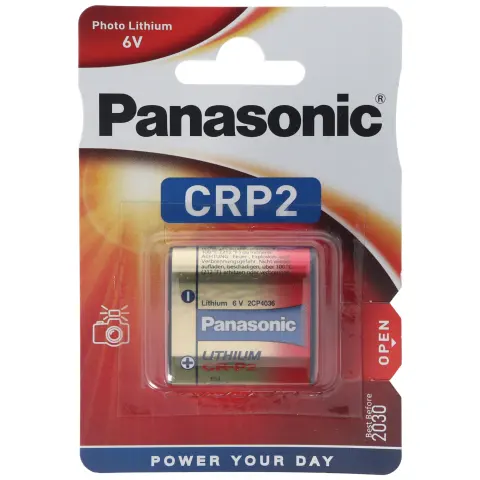 Panasonic CR-P2 Fotoğraf Pil CR-P2P, CRP2P, CR-P2PEP, 6 Volt