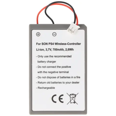 Playstation PS4 kontrol cihazı için uygun pil, 700mAh ile 3.7 volt