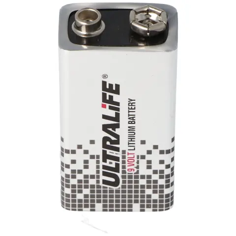 Ultralife lityum pil 9 volt, E-Blok, U9VL, U9VL-J, U9VL-JP