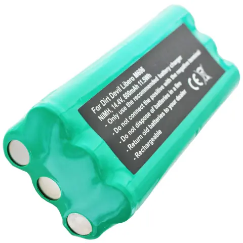 Dirt Devil Libero M606 pil 0606004, 800mAh ile Dirt Devil 0607004 pil paketi için uygun pil