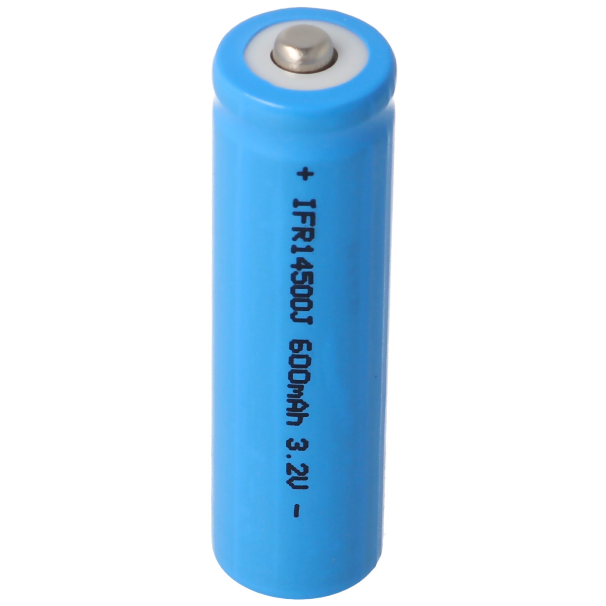 3.2 volt Lityum IFR 14500 AA 600mAh LiFePo4 pil, korumasız 14,2 x 50,6 mm