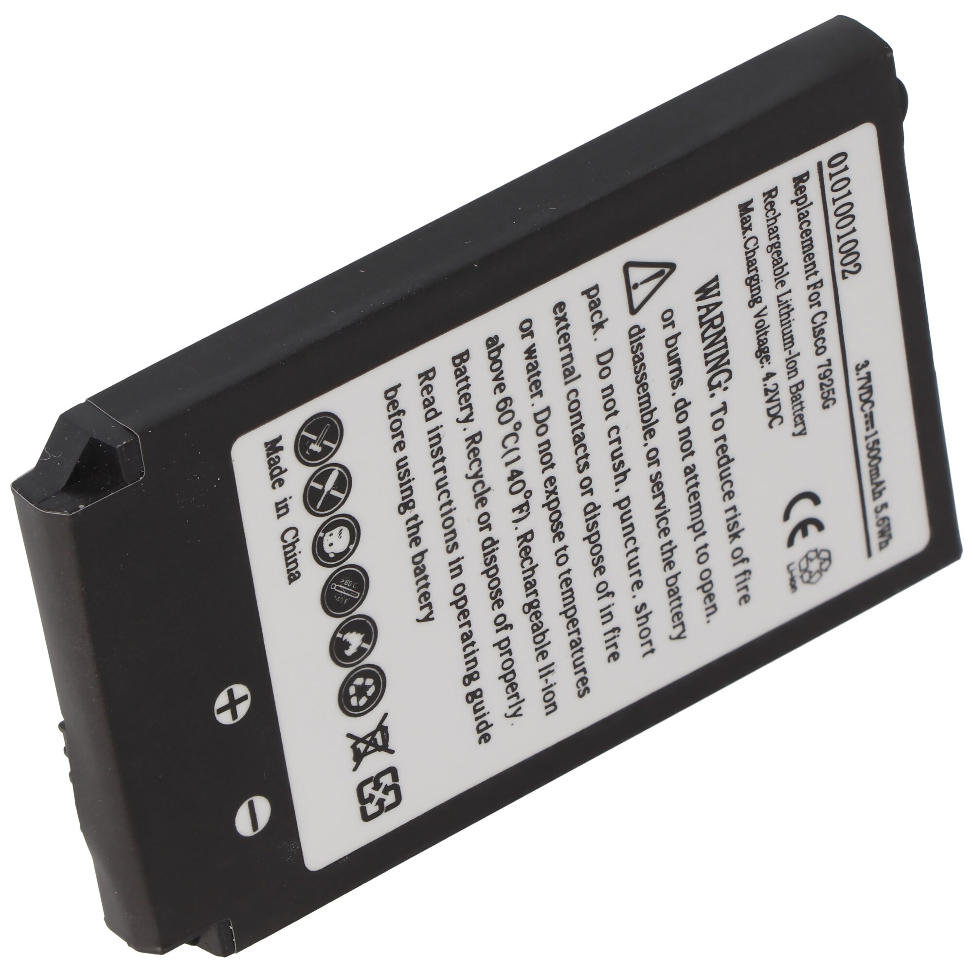 Cisco 7925G Uyumlu Yedek Pil, Batarya– 7725, 74‑5469‑01, U8ZBAE12 – 1700 mAh Li‑ion