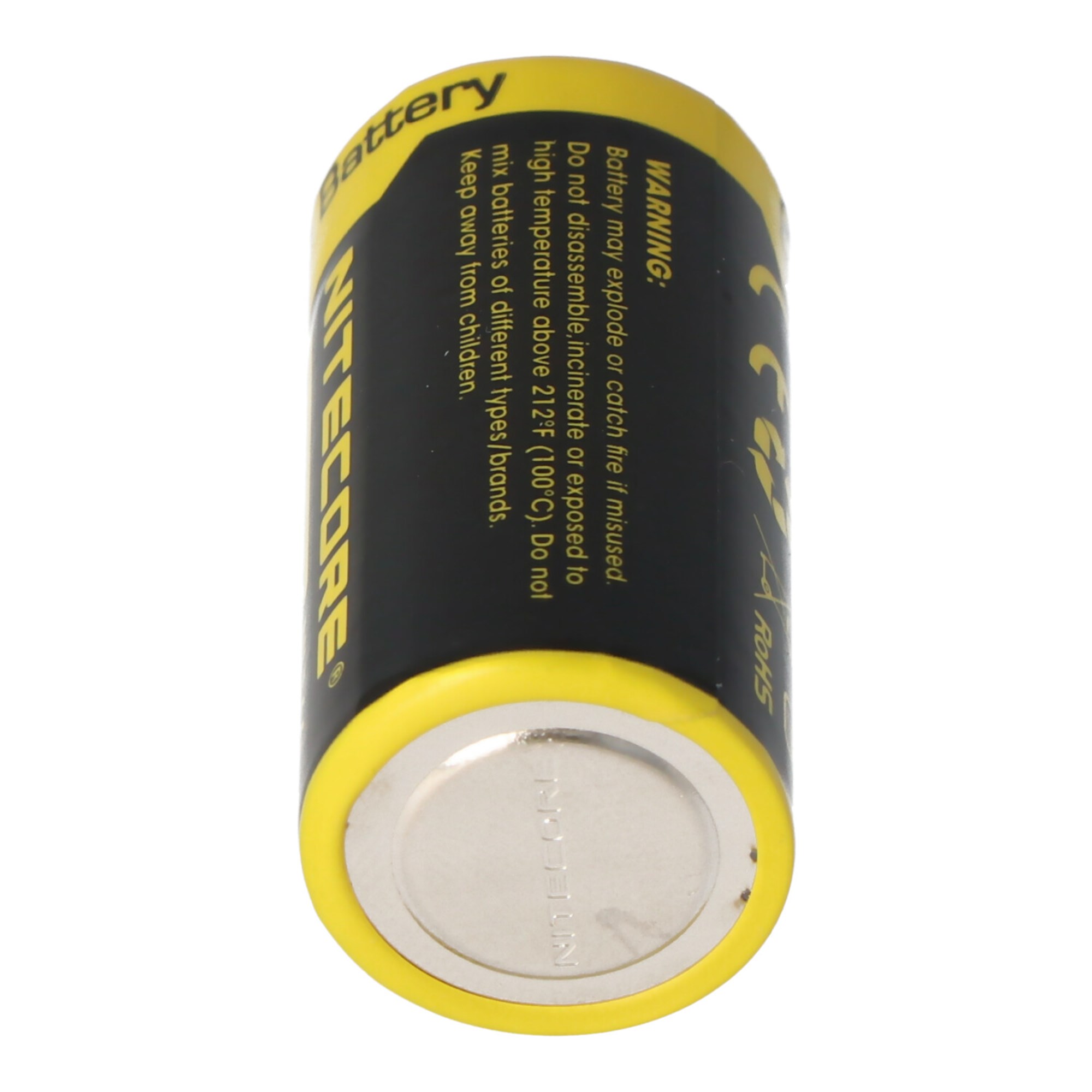 CR123A NiteCore 16340 Li-ion pil 2/3A hücre, 3.7 volt lambalar için 650mAh