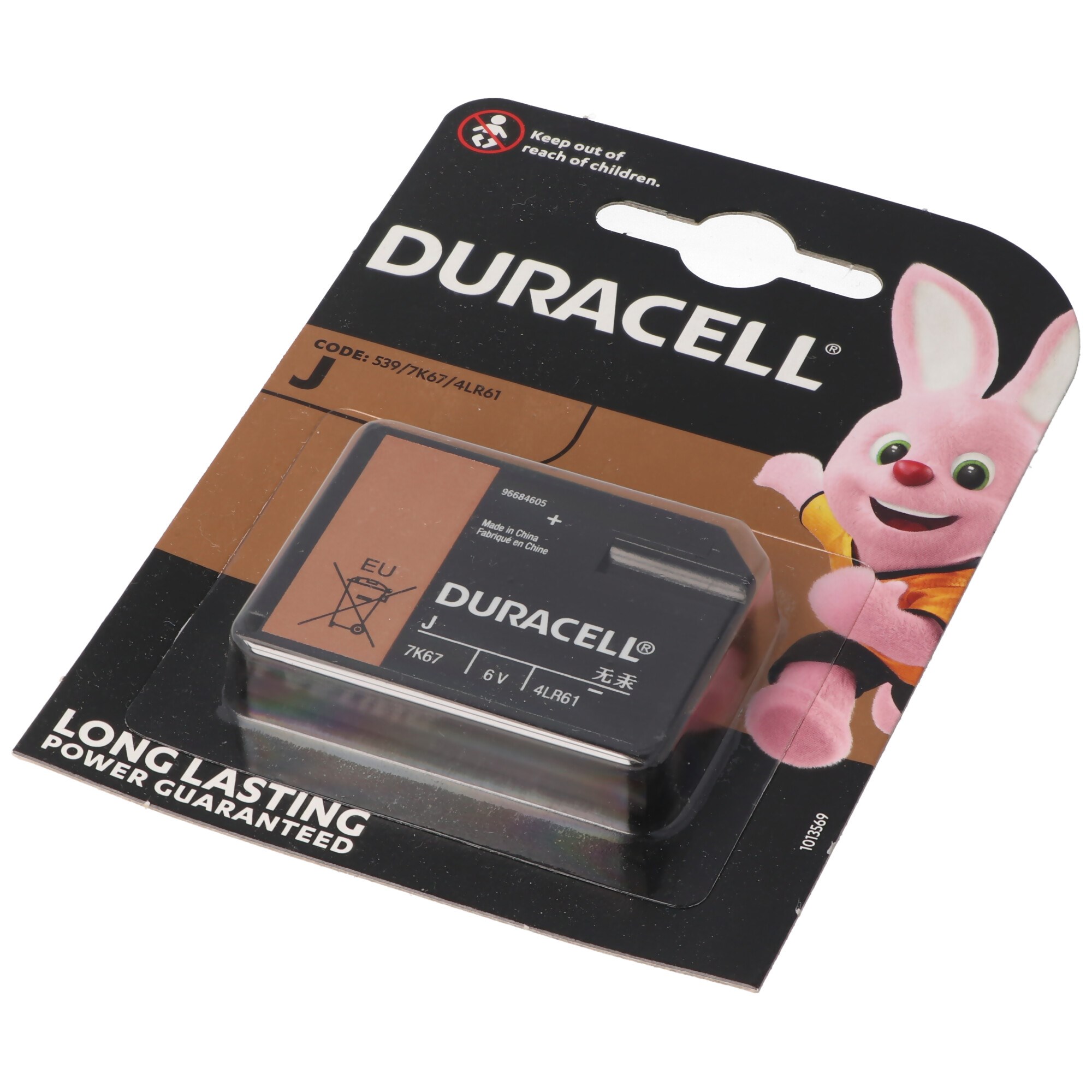 Duracell 7K67 pil düz paketi 4LR61 alkalin pil 6 volt, V4918, V4018