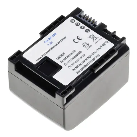 Dakikalar kalan Canon BP-809 için uygun AccuCell pil