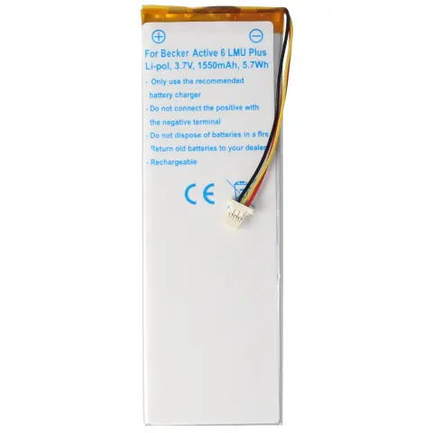 Akü Becker Active 6 LMU Plus akü 334517373442, SR3840100, 335000000000 için uygun