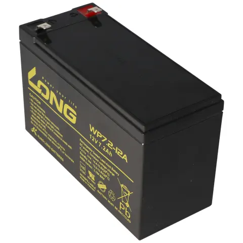 Kung Uzun WP7.2-12M, 12Volt, 7.2Ah VDS G101163, Faston 6.3mm