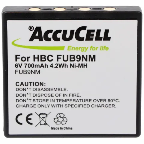 AccuCell batarya HBC FUB9NM, BA209000, 209060, BA209061 için uygun