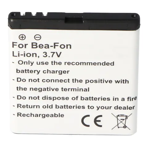 Bea-Fon SL470 pil SL570 3.6-3.7V 1000-1250mAh maks. 4,6Wh