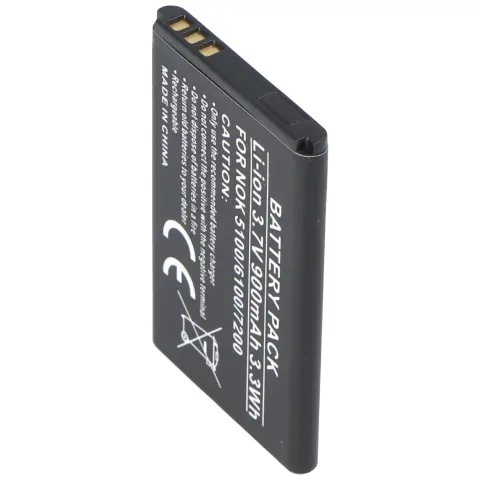 3.7 volt ve 900mAh Nokia BL-4C için uygun batarya