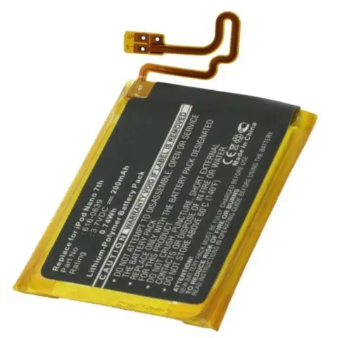 Apple Ipod Nano 7, 616-0639, 616-0640 için uygun AccuCell pil