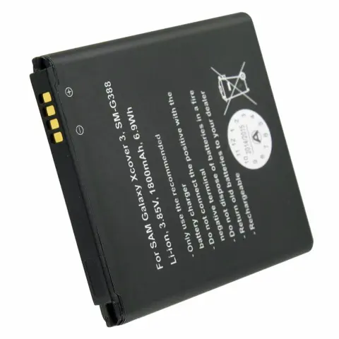 Samsung Galaxy Xcover 3, SM-G388, EB-BG388BBE, 1800mAh için uygun pil