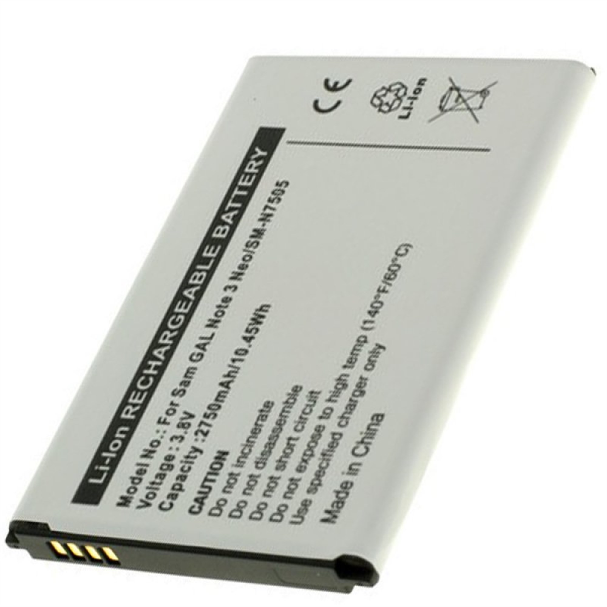AccuCell'den yedek pil olarak Samsung SM-N7505 pil Galaxy Note 3 Neo