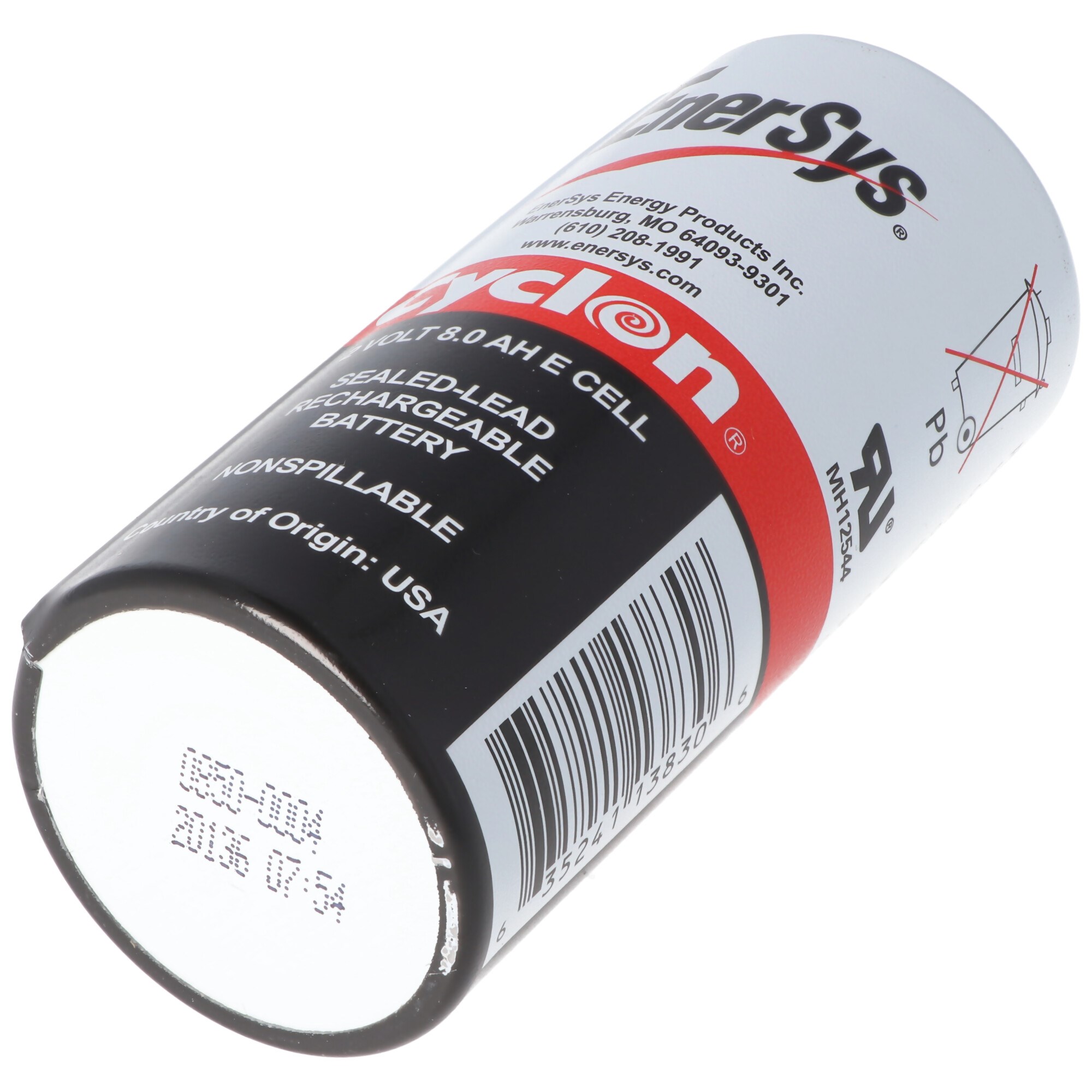 Hawker Cyclon Enersys Cyclon 0850-0004 pil 8000mAh 2 volt