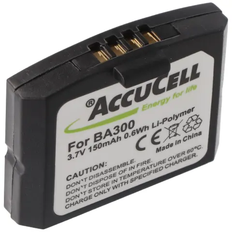 Sennheiser IS410 Li-ion pil 150mAh için uygun AccuCell pil