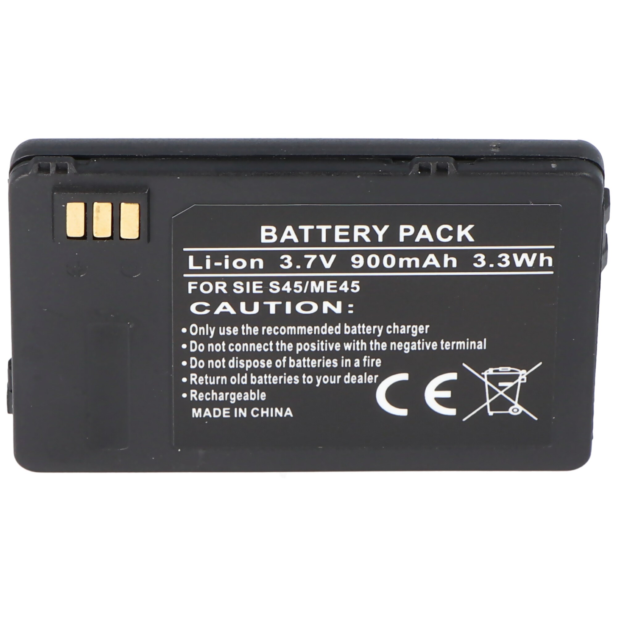 Siemens S45, S45i, M45 pil L36880-N4501-A100, 900mAh için uygun AccuCell pil