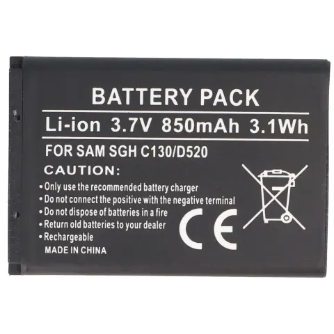 Samsung SGH-X150, BST3108BEC / STD için uygun AccuCell pil