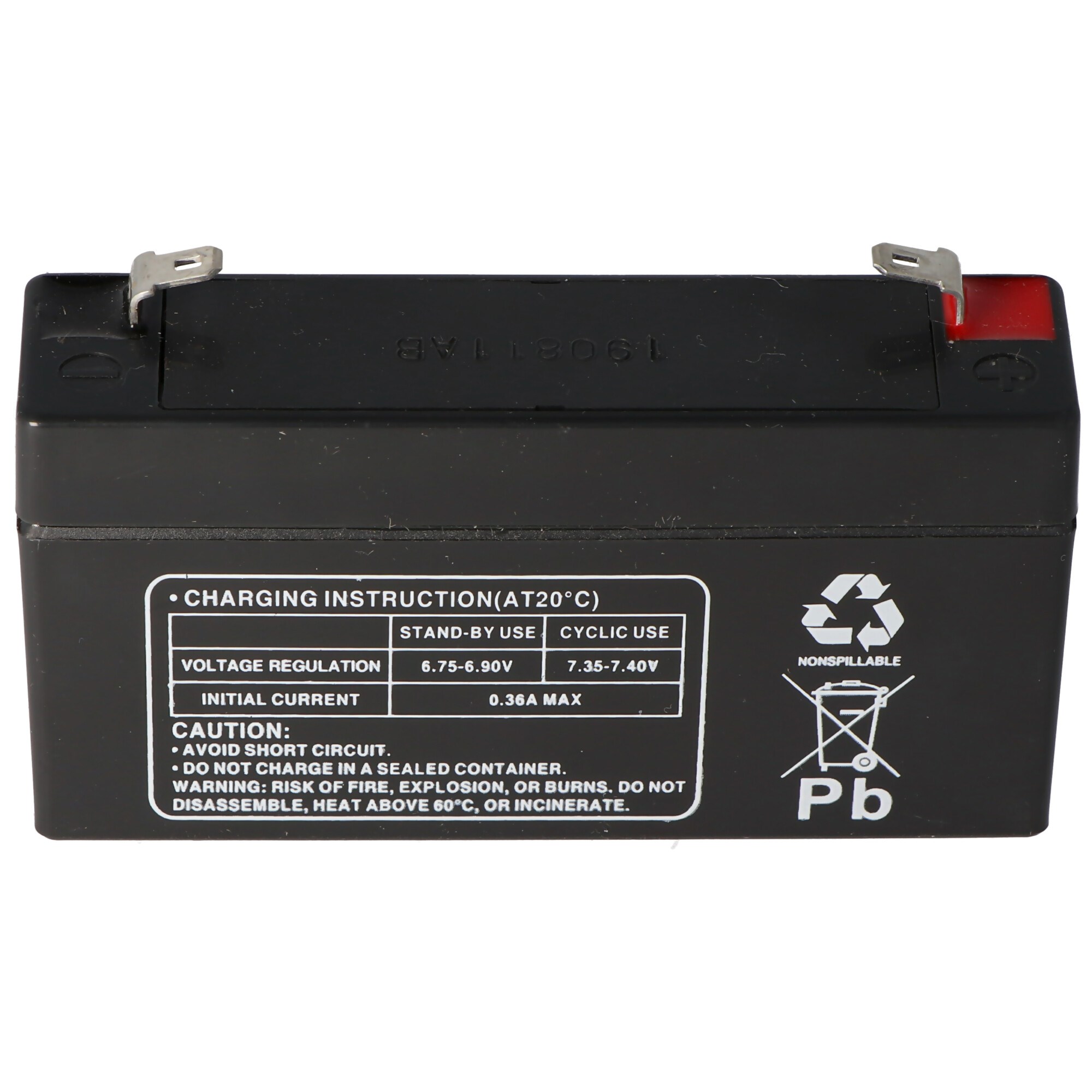 Çok güçlü MP1.2-6 pil PB kablosu, 6 volt 1200mAh, bağlantı 4.8