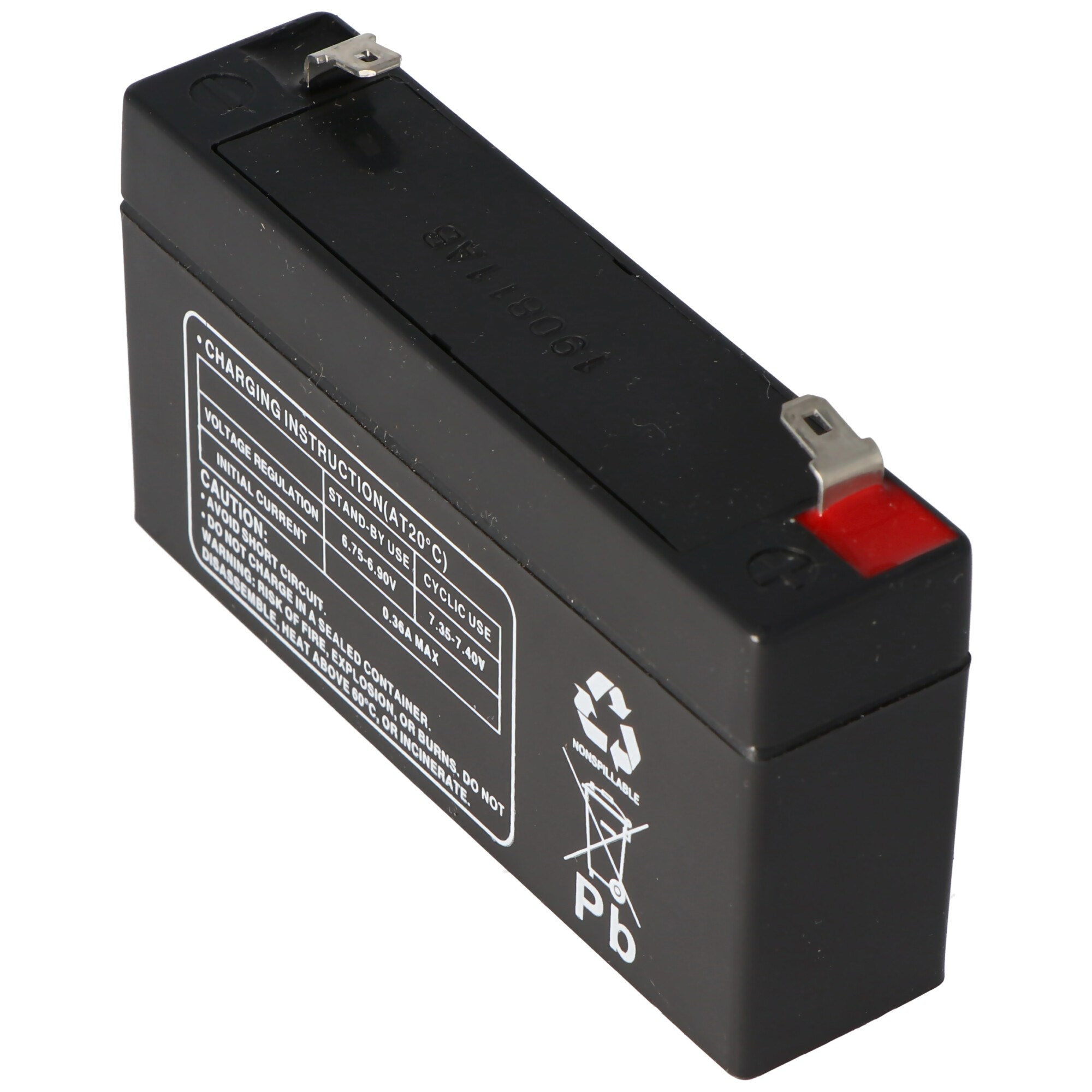 Çok güçlü MP1.2-6 pil PB kablosu, 6 volt 1200mAh, bağlantı 4.8