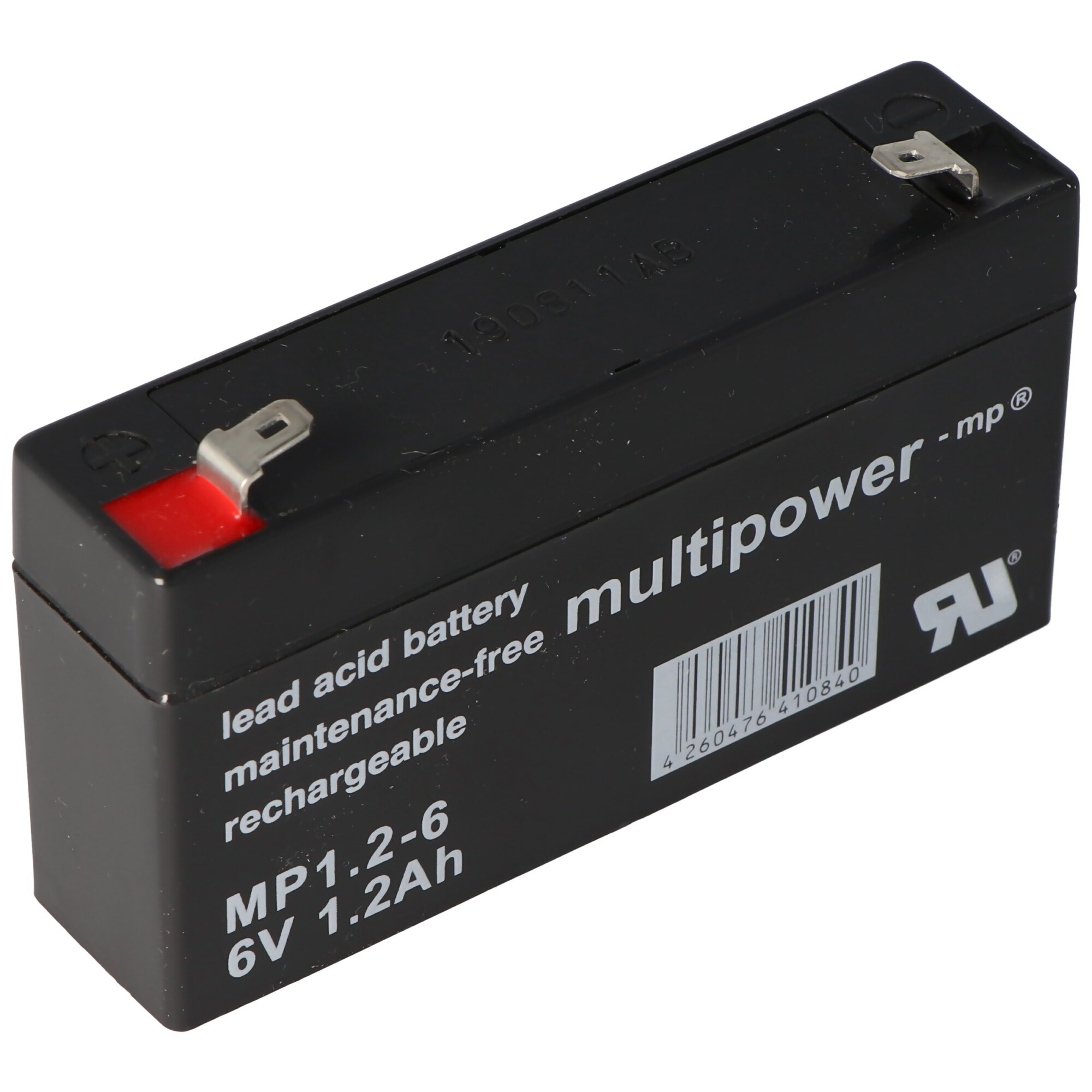 Çok güçlü MP1.2-6 pil PB kablosu, 6 volt 1200mAh, bağlantı 4.8