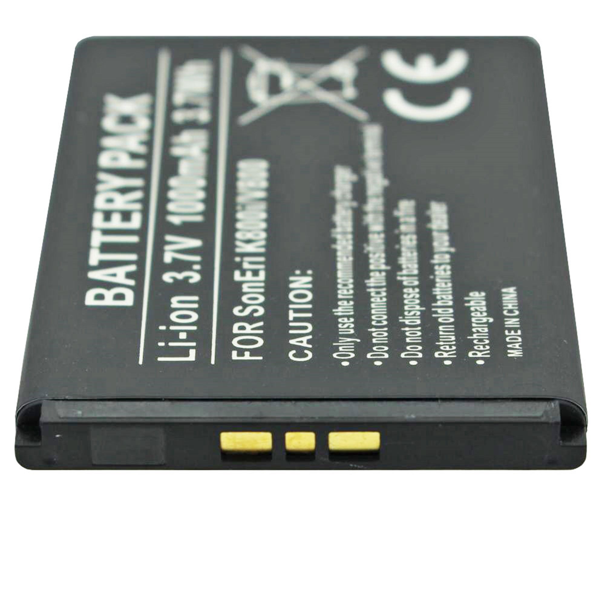 1000mAh ile Sony BST-33 pil için uygun AccuCell pil