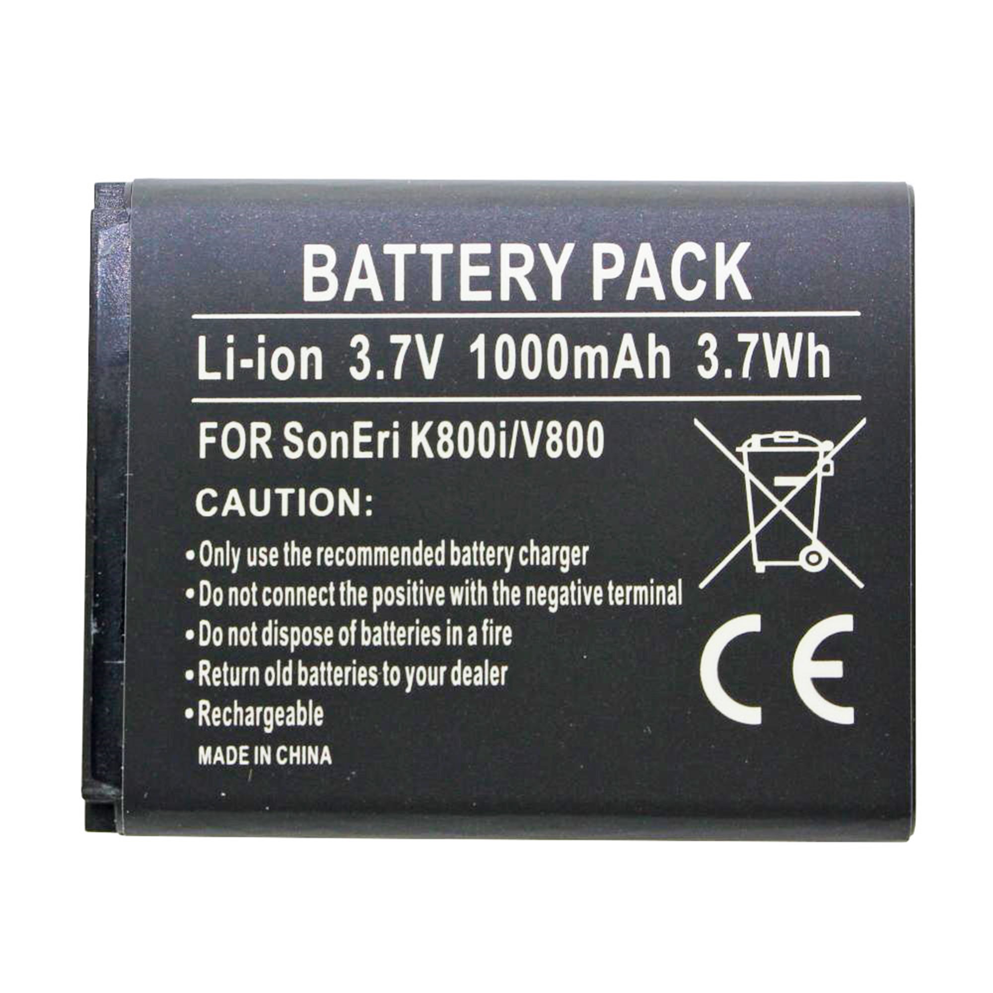 1000mAh ile Sony BST-33 pil için uygun AccuCell pil