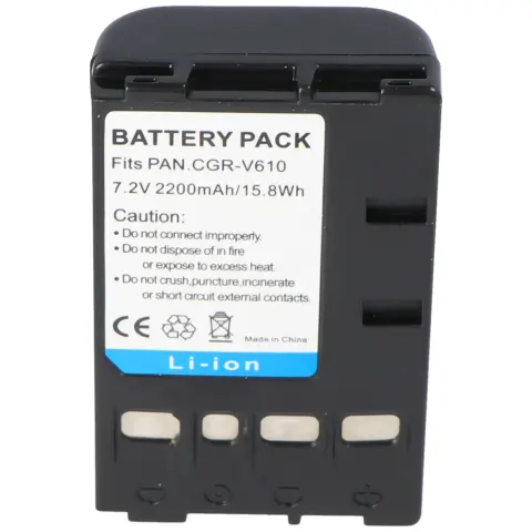 AccuCell pil Panasonic CGR-V14S pil CGR-V610 CGR-V620 için uygun