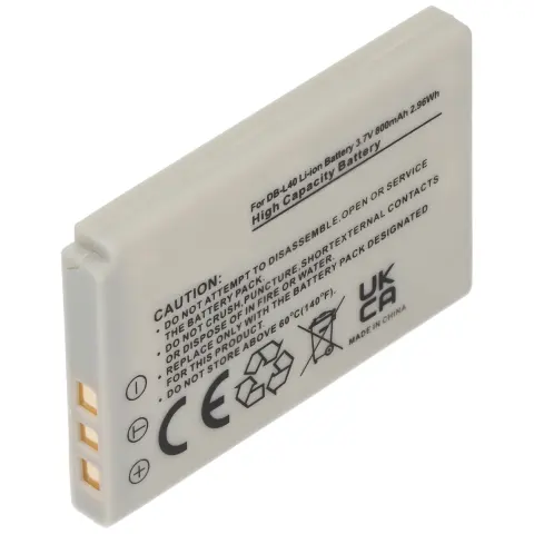 Sanyo DB-L40, Xacti VPC, DMX-HD1 için uygun AccuCell pil