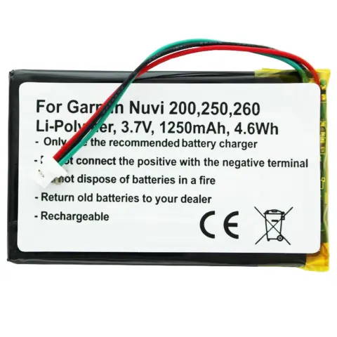 Garmin Nuvi 200, Nüvi 361-00019-11 için uygun pil