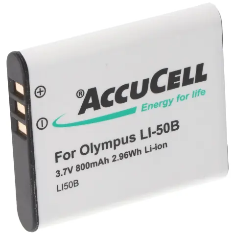 Li-50B, D-Li92, DB-100, VW-VBX090, NP-150 için AccuCell'den Olympus LI-50B yedek pil