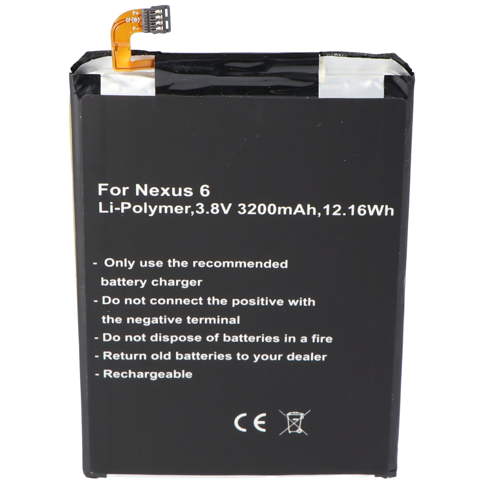 Google Nexus 6 pil EZ30, SNN5953A, Motorola Shamu, XT1100, XT1103, XT1115 için uygun pil