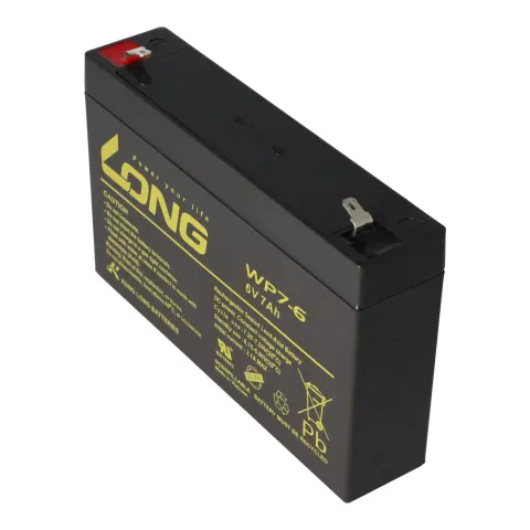 Kung Long WP7-6 akü kablosu 6 volt 7Ah, Faston 4.8mm