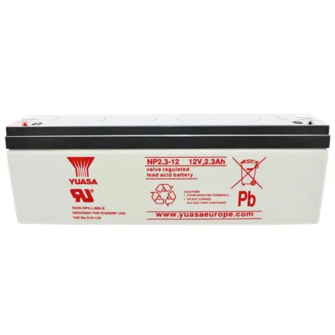 Yuasa NP2.3-12 pil kablosu PB 12 volt 2.3Ah Faston 4.8mm