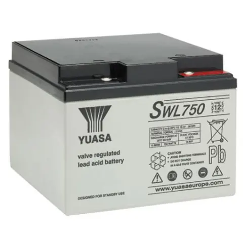 Yuasa SWL750 12 V 25Ah kurşun pil Yuasa Yüksek Hız VRLA Pil Kapasitesi 20 saatlik Hız Ah: 25