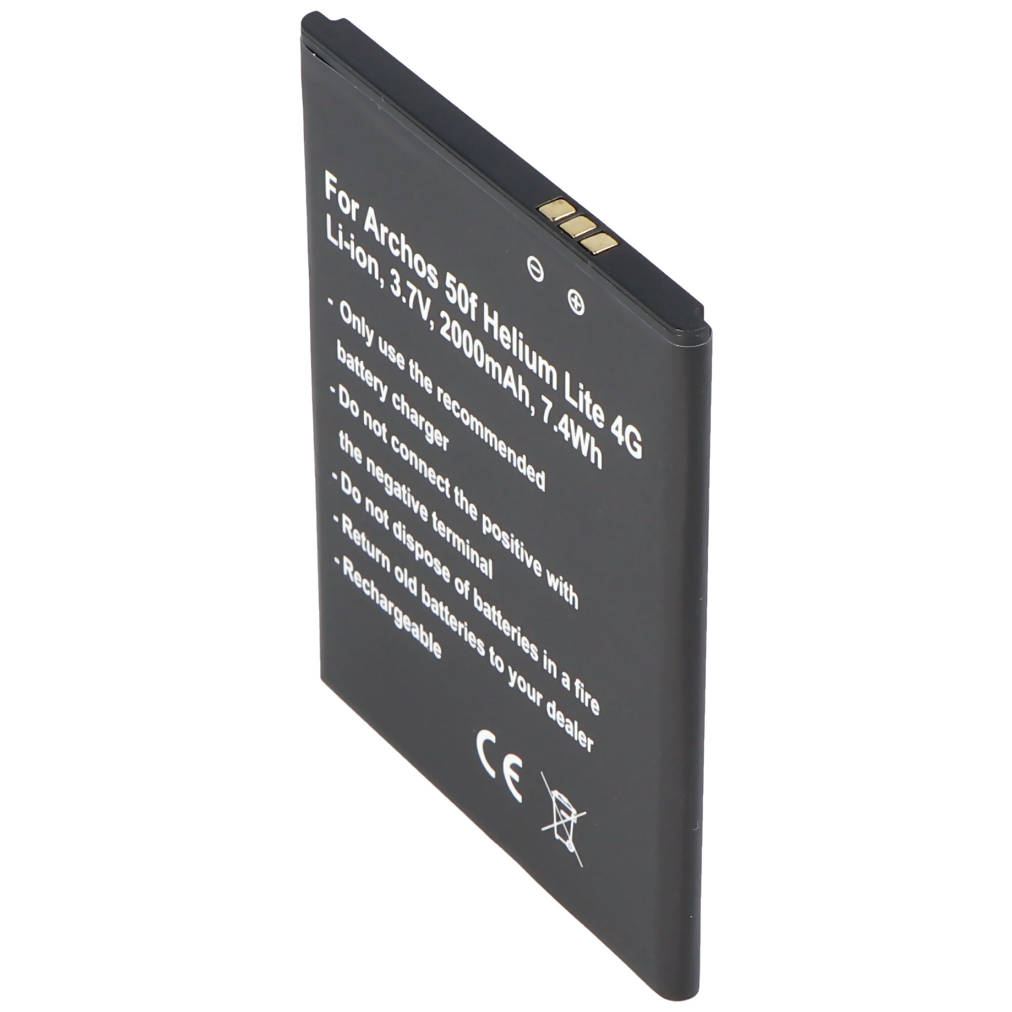Pil sadece Archos AC50FHE pil AC50FHELI Archos 50f Helium Lite 4G, GX395872 için uygundur
