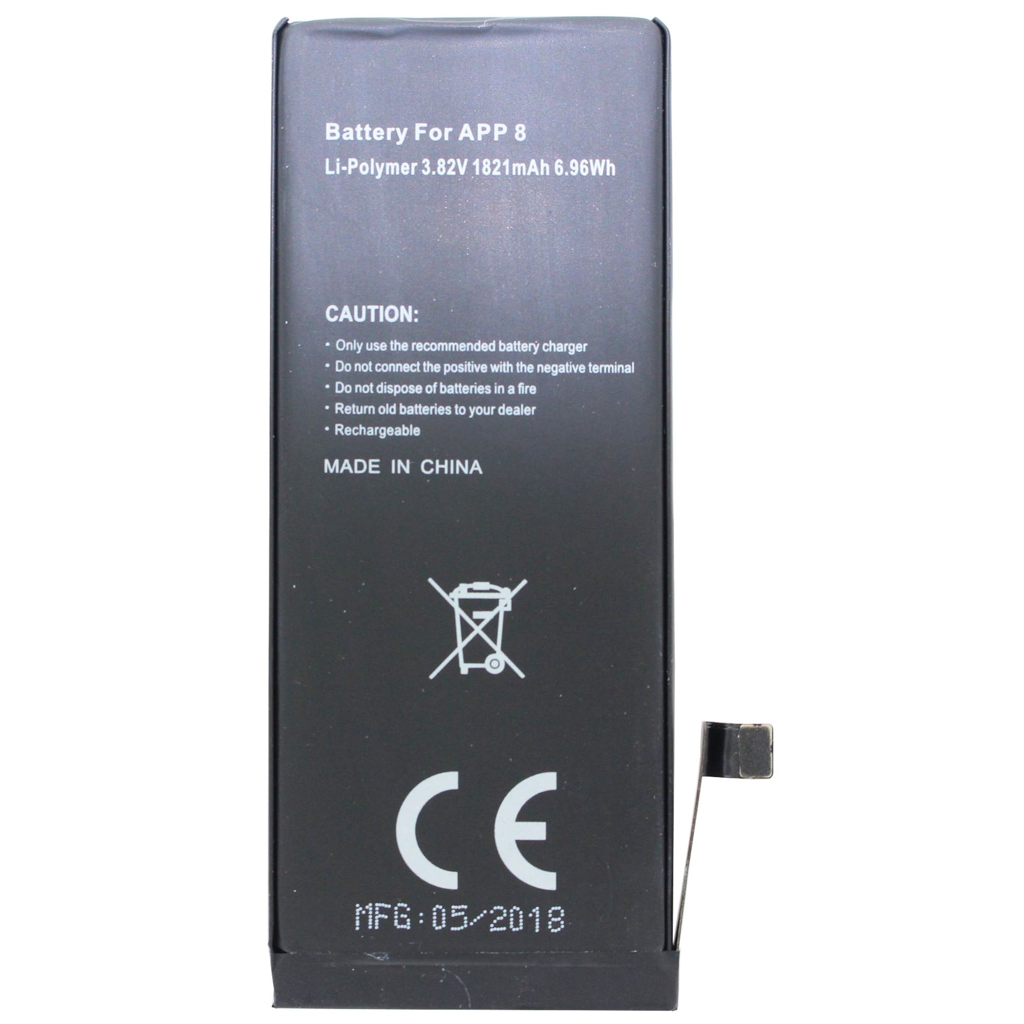 Apple iPhone 8, 616-00361 pil için uygun pil 3.8 volt 1800mAh
