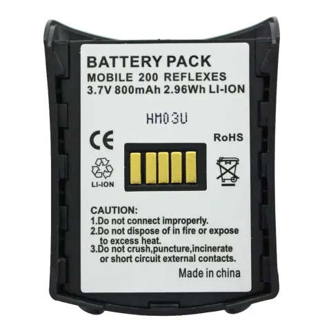 Alcatel Reflexes 200, 3.7 volt 800mAh lityum iyon pil 3BN67137AA için uygun pil