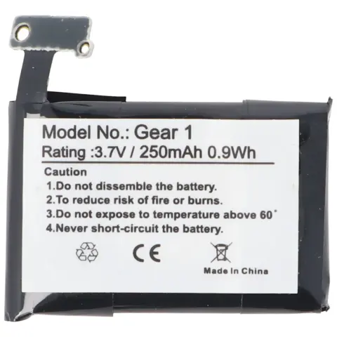 Samsung Gear 1, SM-V700, Samsung B030FE, GH43-03992A, SP48223 lityum polimer pil 3.7 volt 250mAh için uygun pil