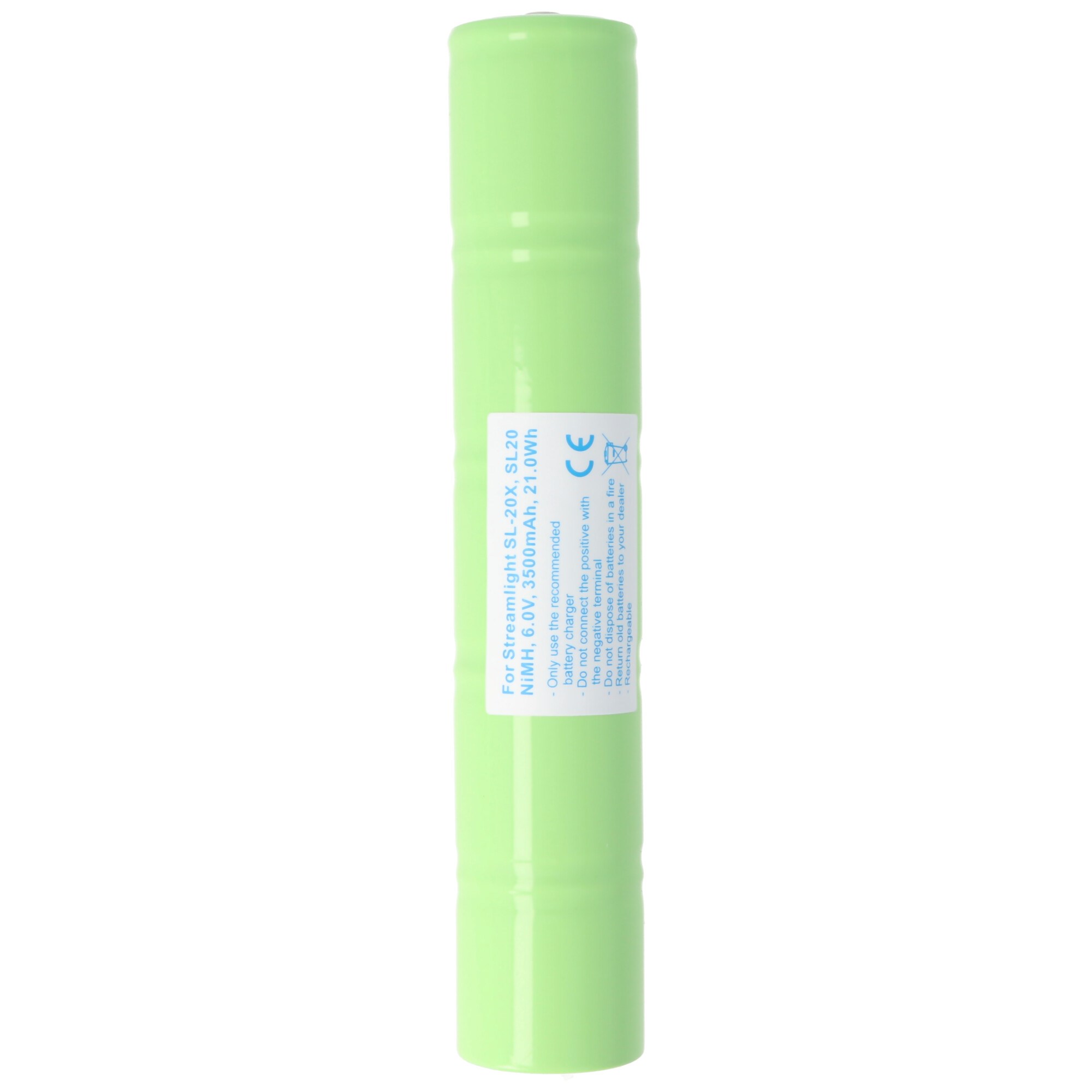 Streamlight SL-20X pil, SL20, NiMH pil IMT-3500D 6.0 volt 3500mAh, 21Wh, 180x32.5mm için uygun çoğaltma pili