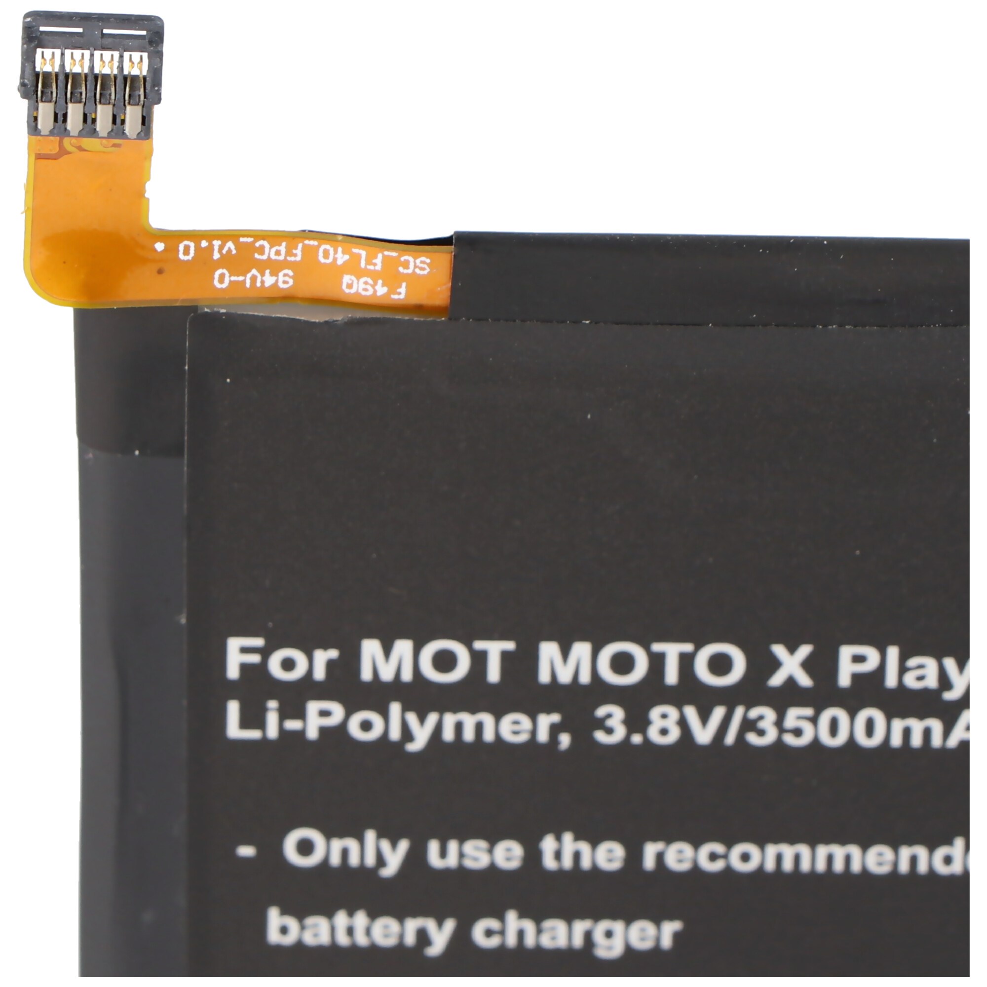 Pil Motorola MOTO X Play, Li-Polimer, 3.8V, 3500mAh, 13.3Wh, dahili, aletsiz