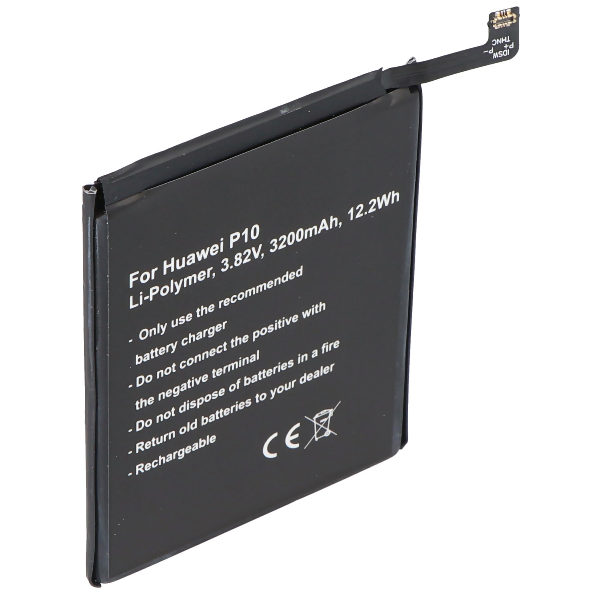 Pil, Huawei P10, Li-Polimer, 3.82V, 3200mAh, 12.2Wh, dahili, aletsiz