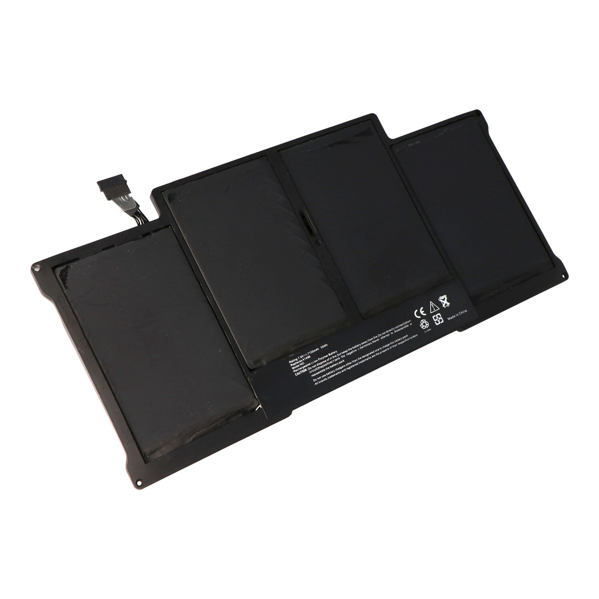 Pil, MacBook Air 13.3 "A1466 2013, Li-Polimer, 7.6V, 7250mAh, 55Wh, yerleşik, araçlarla birlikte A1496 için uygundur