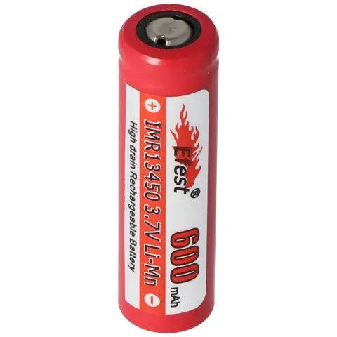 Efest IMR 13450 600mAh 3.6V – 3.7V Li-Ion Pil (Düz Pozitif Kutup)